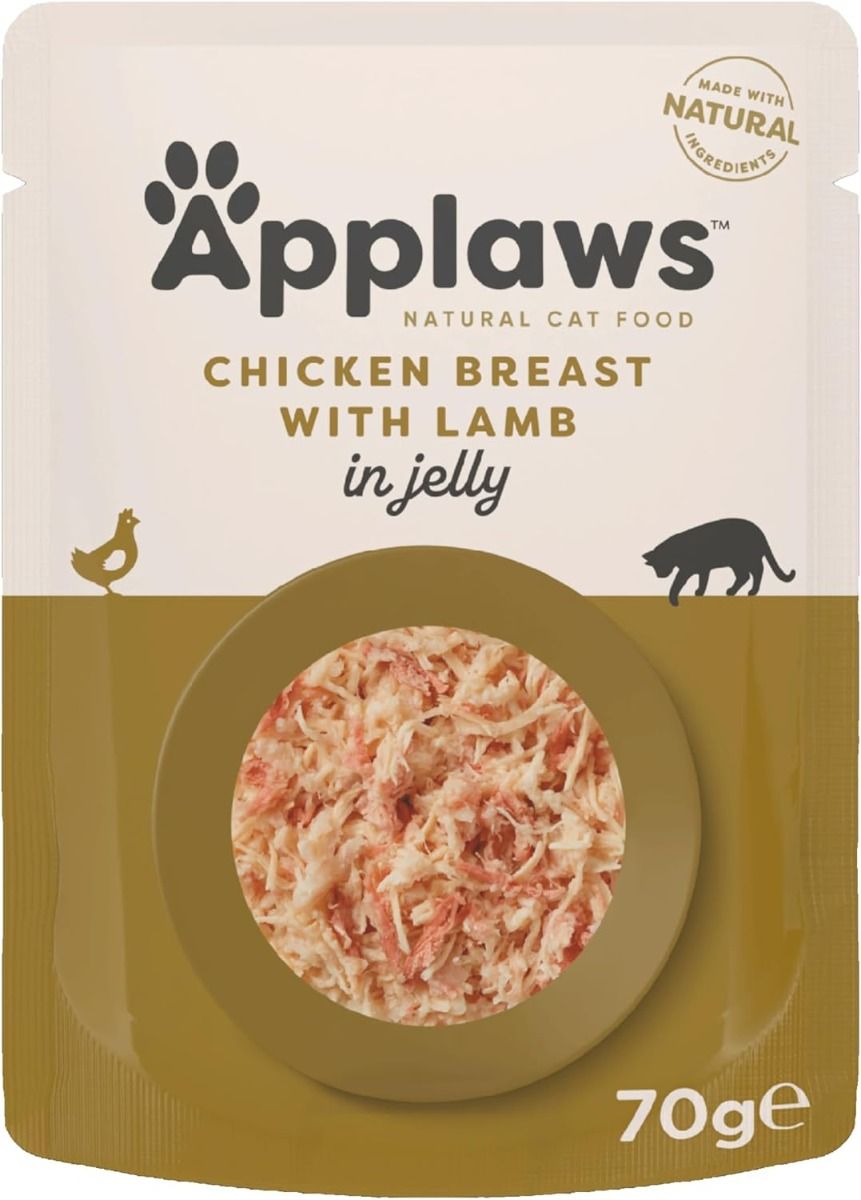 Applaws Cat Chicken with Lamb 70g Jelly Pouch