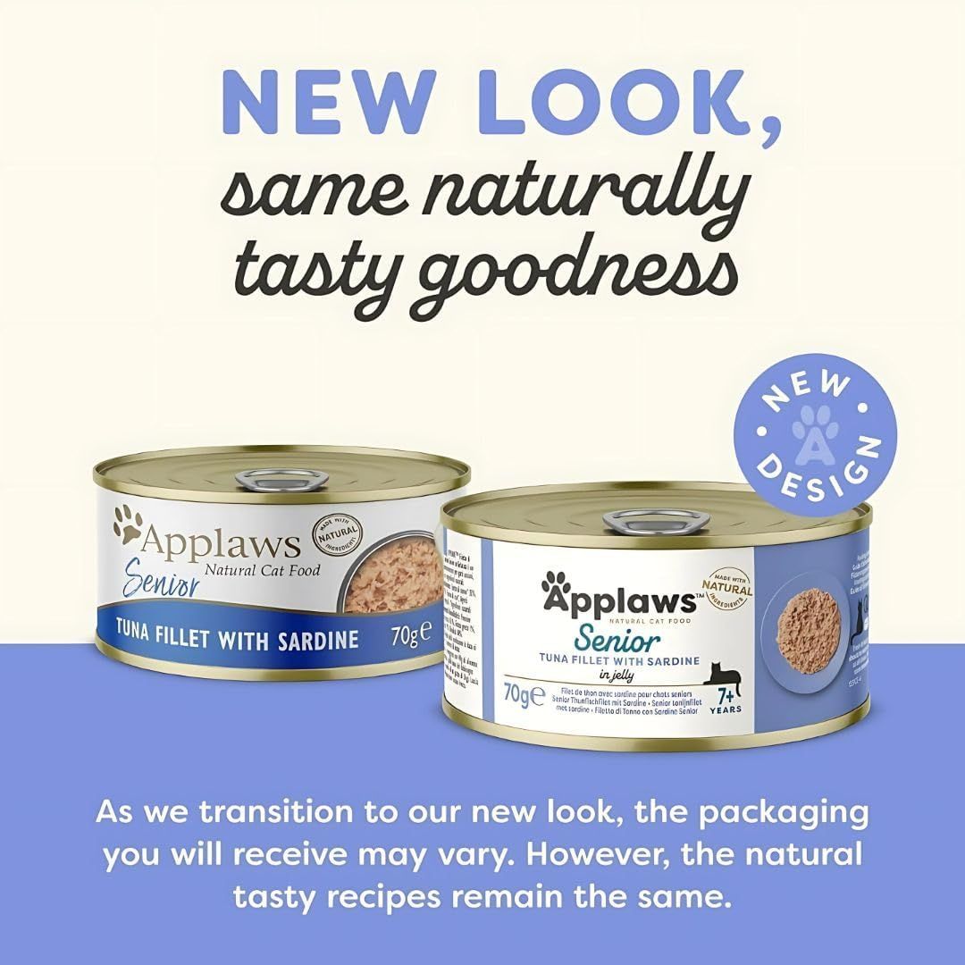 Applaws Cat Senior Tuna with Sardines 70g Tin thumbnail 4