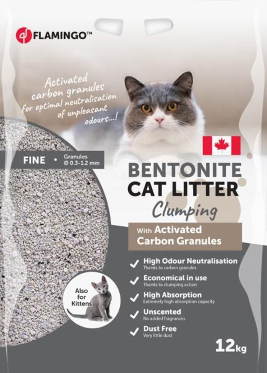 Flamingo Cat Litter Activated Carbon Granules 12kg