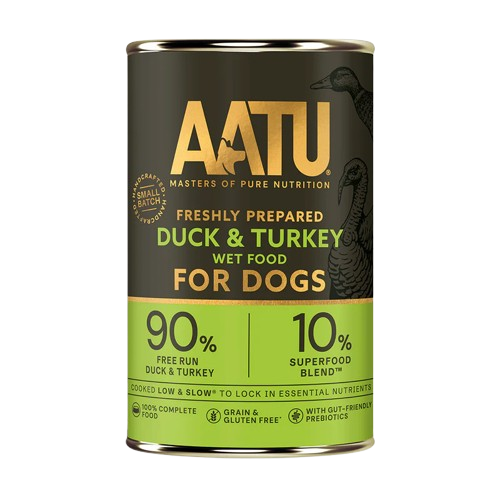 AATU Duck & Turkey Wet Dog Food 400g